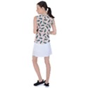 Background Palm Leaves Pattern Women s Sleeveless Sports Top View2