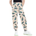 Background Palm Leaves Pattern Kids  Joggers View1