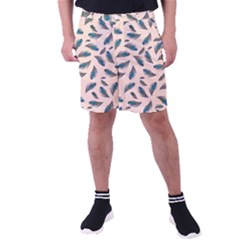 Background Palm Leaves Pattern Men s Pocket Shorts