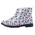 Background Palm Leaves Pattern Kid s High-Top Canvas Sneakers View2