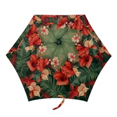 Tropical Flower Bloom Mini Folding Umbrellas