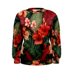 Tropical Flower Bloom Women s Sweatshirt