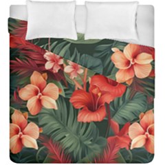 Tropical Flower Bloom Duvet Cover Double Side (king Size)