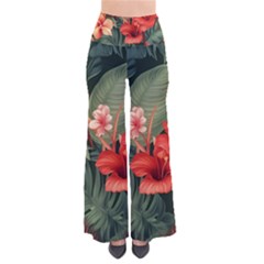 Tropical Flower Bloom So Vintage Palazzo Pants