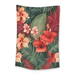 Tropical Flower Bloom Small Tapestry