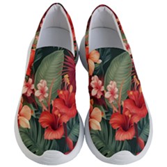 Tropical Flower Bloom Women s Lightweight Slip Ons