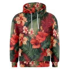 Tropical Flower Bloom Men s Overhead Hoodie