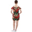 Tropical Flower Bloom Ruffle Cut Out Chiffon Playsuit View2