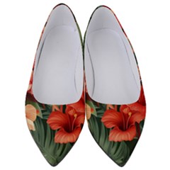 Tropical Flower Bloom Women s Low Heels