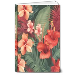 Tropical Flower Bloom 8  X 10  Hardcover Notebook by Maspions