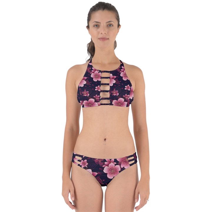 Flower Sakura Bloom Perfectly Cut Out Bikini Set