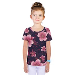 Flower Sakura Bloom Kids  One Piece T-shirt