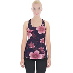 Flower Sakura Bloom Piece Up Tank Top