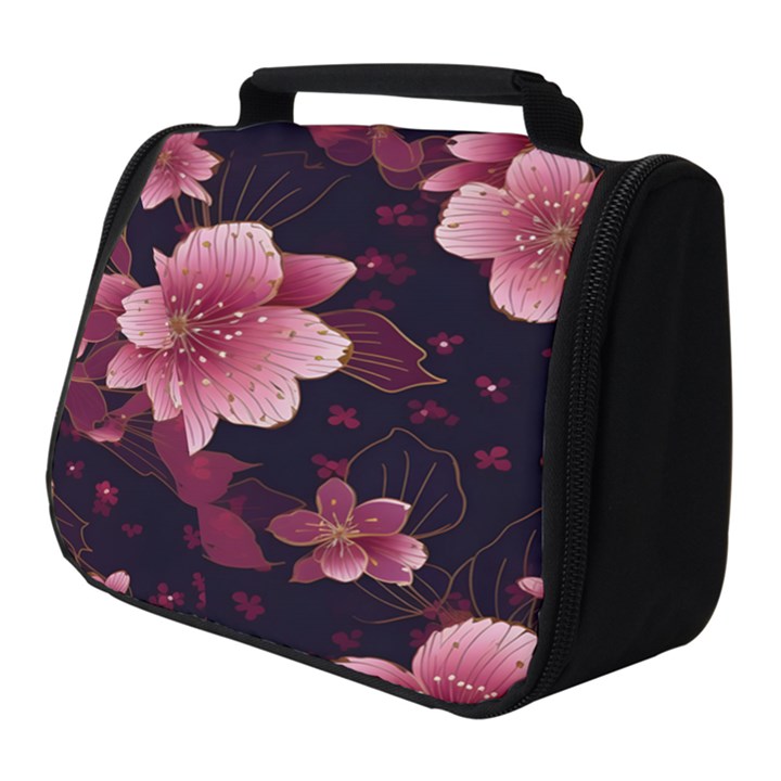 Flower Sakura Bloom Full Print Travel Pouch (Small)