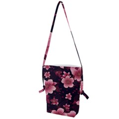 Flower Sakura Bloom Folding Shoulder Bag