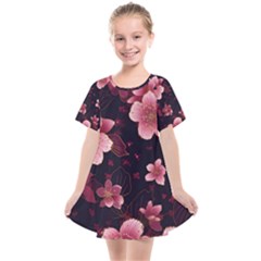 Flower Sakura Bloom Kids  Smock Dress by Maspions