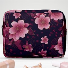 Flower Sakura Bloom Make Up Pouch (large) by Maspions