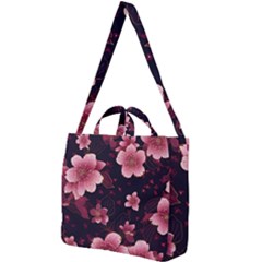 Flower Sakura Bloom Square Shoulder Tote Bag