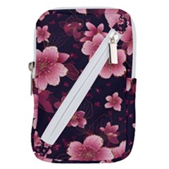 Flower Sakura Bloom Belt Pouch Bag (small) by Maspions