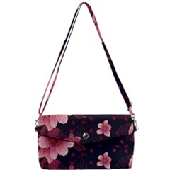 Flower Sakura Bloom Removable Strap Clutch Bag