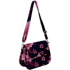 Flower Sakura Bloom Saddle Handbag