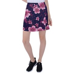 Flower Sakura Bloom Tennis Skirt