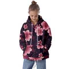 Flower Sakura Bloom Kids  Oversized Hoodie