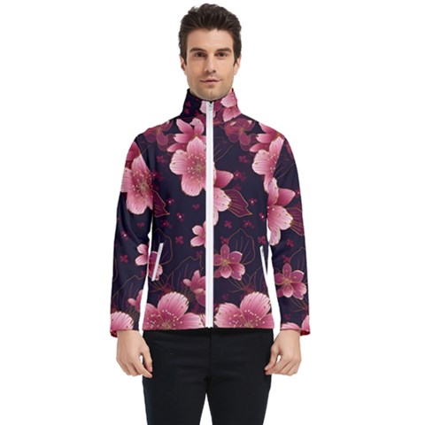 Flower Sakura Bloom Men s Bomber Jacket by Maspions