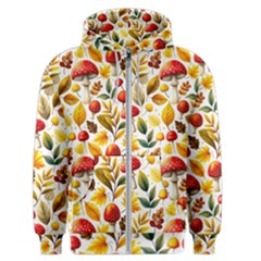 Mushroom Autumn Fall Men s Zipper Hoodie