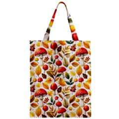 Mushroom Autumn Fall Zipper Classic Tote Bag