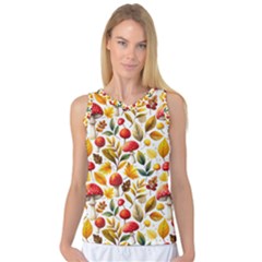 Mushroom Autumn Fall Women s Basketball Tank Top