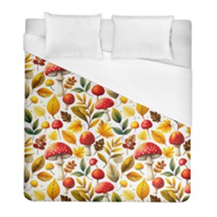 Mushroom Autumn Fall Duvet Cover (full/ Double Size)