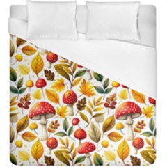 Mushroom Autumn Fall Duvet Cover (king Size)