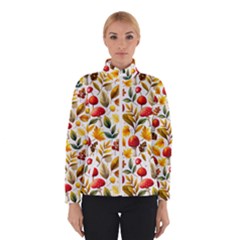 Mushroom Autumn Fall Women s Bomber Jacket