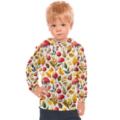 Mushroom Autumn Fall Kids  Hooded Pullover