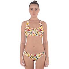 Mushroom Autumn Fall Cross Back Hipster Bikini Set