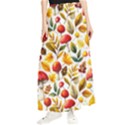 Mushroom Autumn Fall Maxi Chiffon Skirt View1