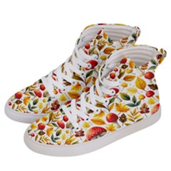 Mushroom Autumn Fall Women s Hi-top Skate Sneakers