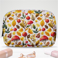 Mushroom Autumn Fall Make Up Pouch (small)