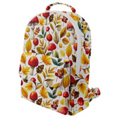 Mushroom Autumn Fall Flap Pocket Backpack (small)