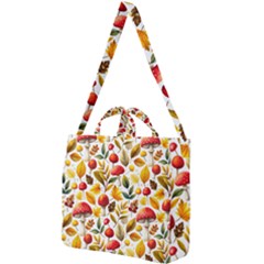 Mushroom Autumn Fall Square Shoulder Tote Bag