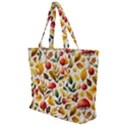 Mushroom Autumn Fall Zip Up Canvas Bag View1