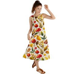 Mushroom Autumn Fall Summer Maxi Dress