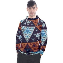 Fractal Triangle Geometric Abstract Pattern Men s Pullover Hoodie