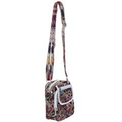 Background Embroidery Pattern Stitches Abstract Shoulder Strap Belt Bag by Ket1n9