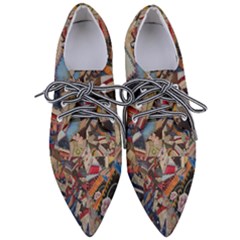 Background Embroidery Pattern Stitches Abstract Pointed Oxford Shoes by Ket1n9