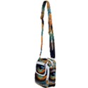 Eye Bird Feathers Vibrant Shoulder Strap Belt Bag View2