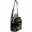 Eye Bird Feathers Vibrant Crossbody Day Bag View2