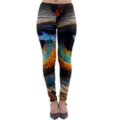 Eye Bird Feathers Vibrant Lightweight Velour Leggings by Hannah976