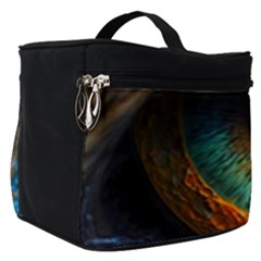 Eye Bird Feathers Vibrant Make Up Travel Bag (small) by Hannah976